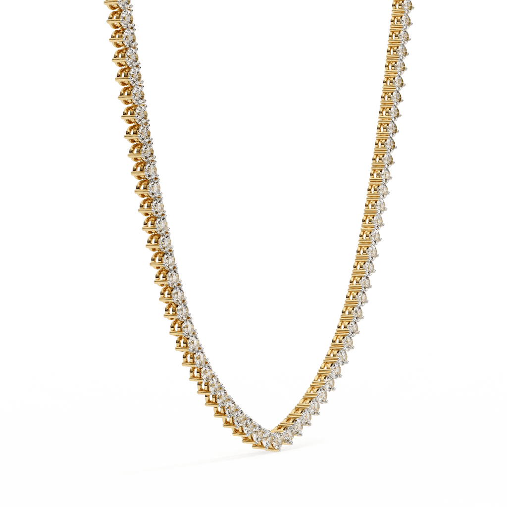 Custom Infinity Glow Moissanite Necklace – Wholesale Round Pendant Jewelry - Aventus