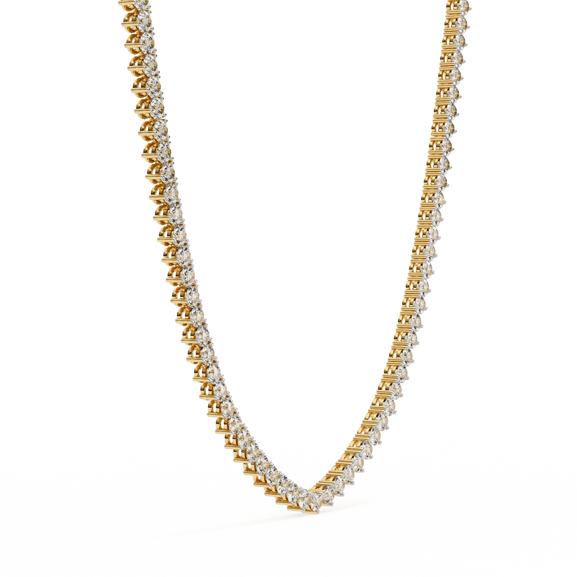 Custom Infinity Glow Moissanite Necklace – Wholesale Round Pendant Jewelry - Aventus