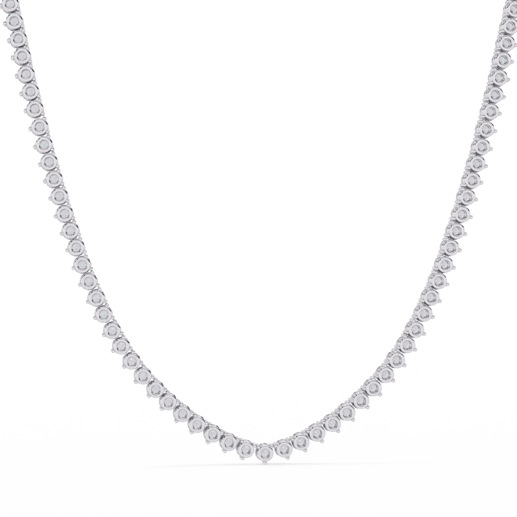 Custom Infinity Glow Moissanite Necklace – Wholesale Round Pendant Jewelry - Aventus