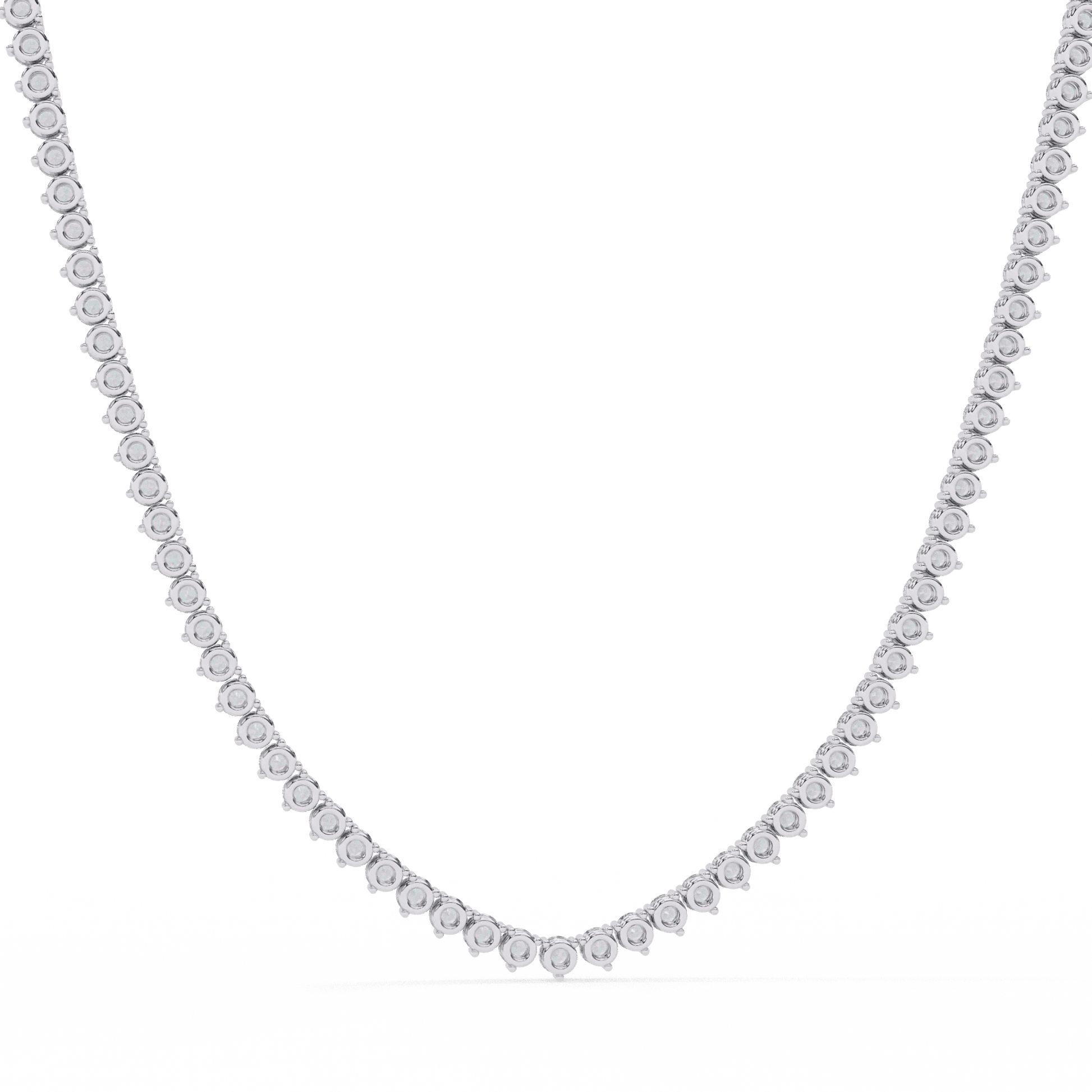 Custom Infinity Glow Moissanite Necklace – Wholesale Round Pendant Jewelry - Aventus