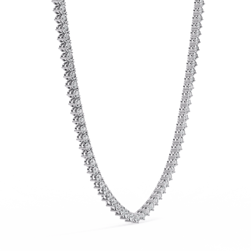 Custom Infinity Glow Moissanite Necklace – Wholesale Round Pendant Jewelry - Aventus