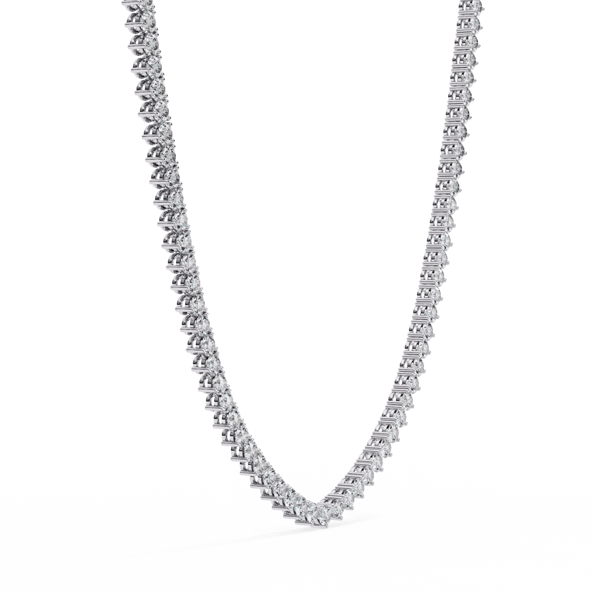 Custom Infinity Glow Moissanite Necklace – Wholesale Round Pendant Jewelry - Aventus