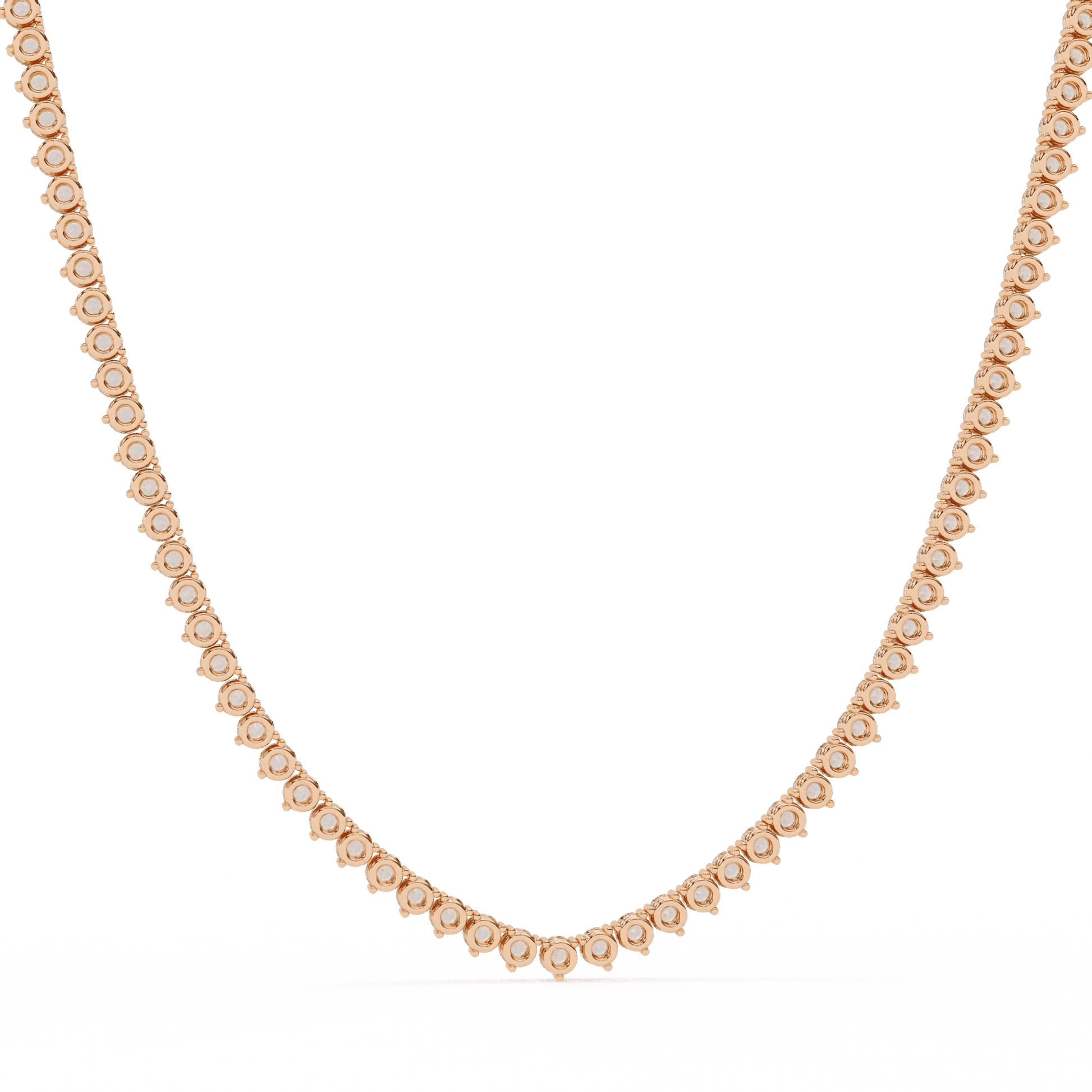 Custom Infinity Glow Moissanite Necklace – Wholesale Round Pendant Jewelry - Aventus