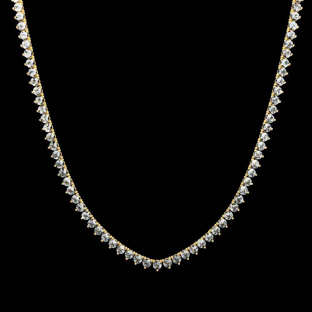 Custom Infinity Glow Moissanite Necklace – Wholesale Round Pendant Jewelry - Aventus