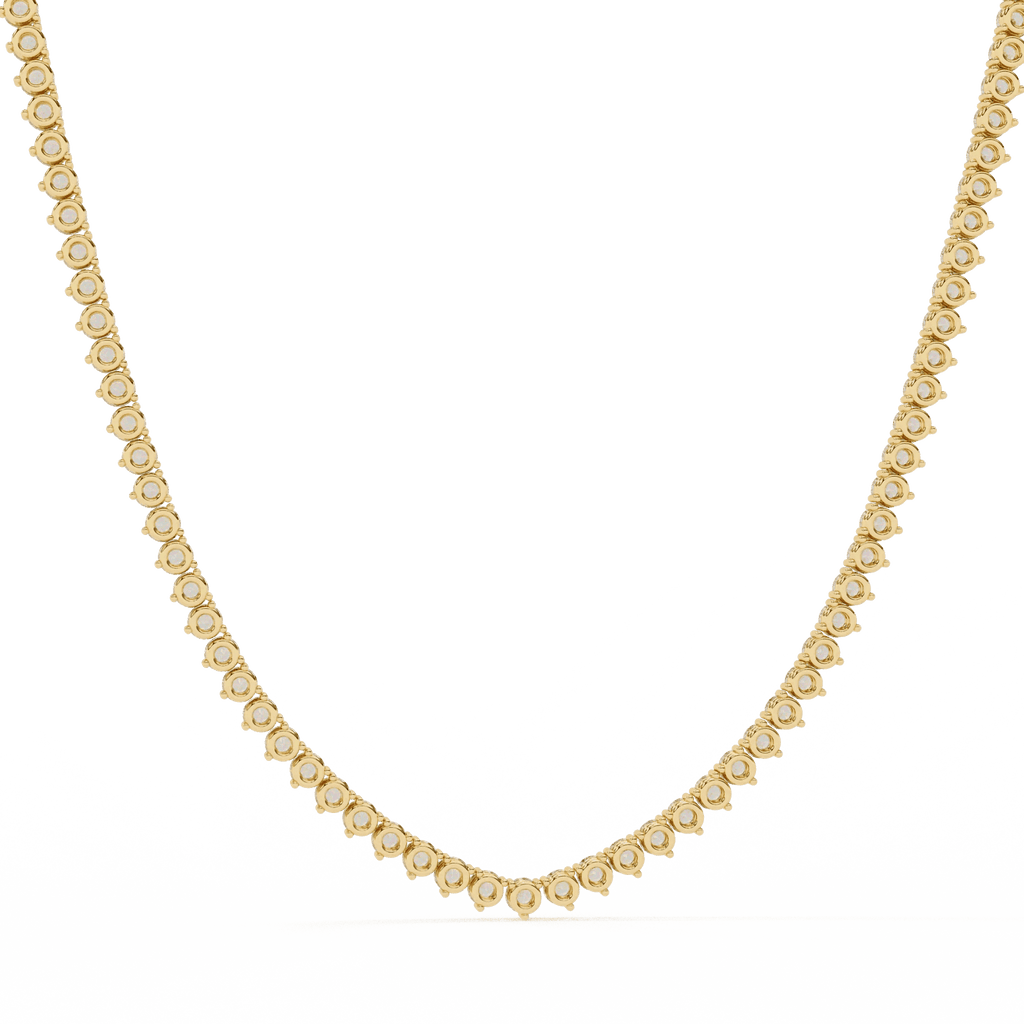 Custom Infinity Glow Moissanite Necklace – Wholesale Round Pendant Jewelry - Aventus