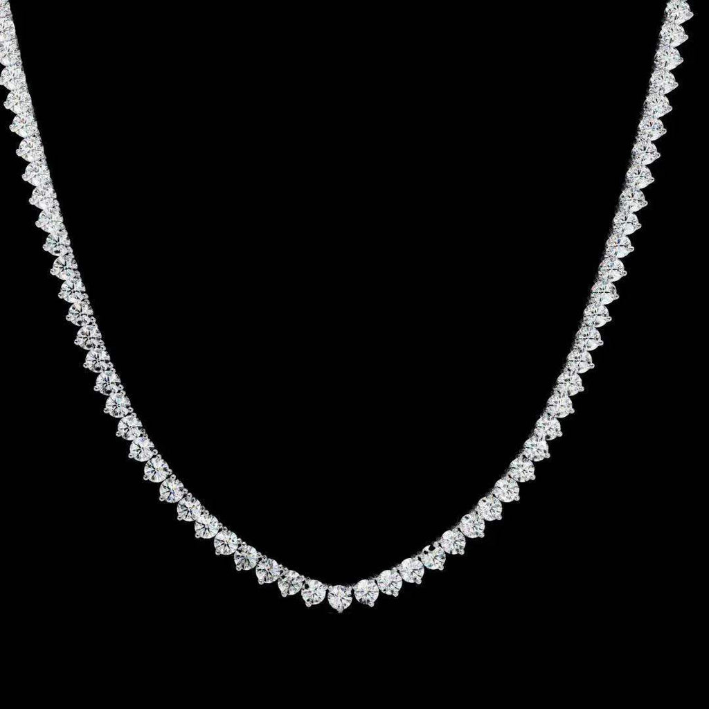 Custom Infinity Glow Moissanite Necklace – Wholesale Round Pendant Jewelry - Aventus