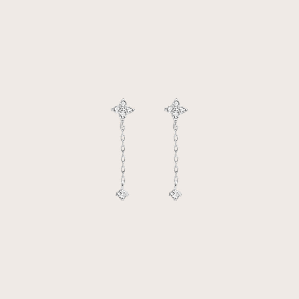 Dangling Clover Earrings