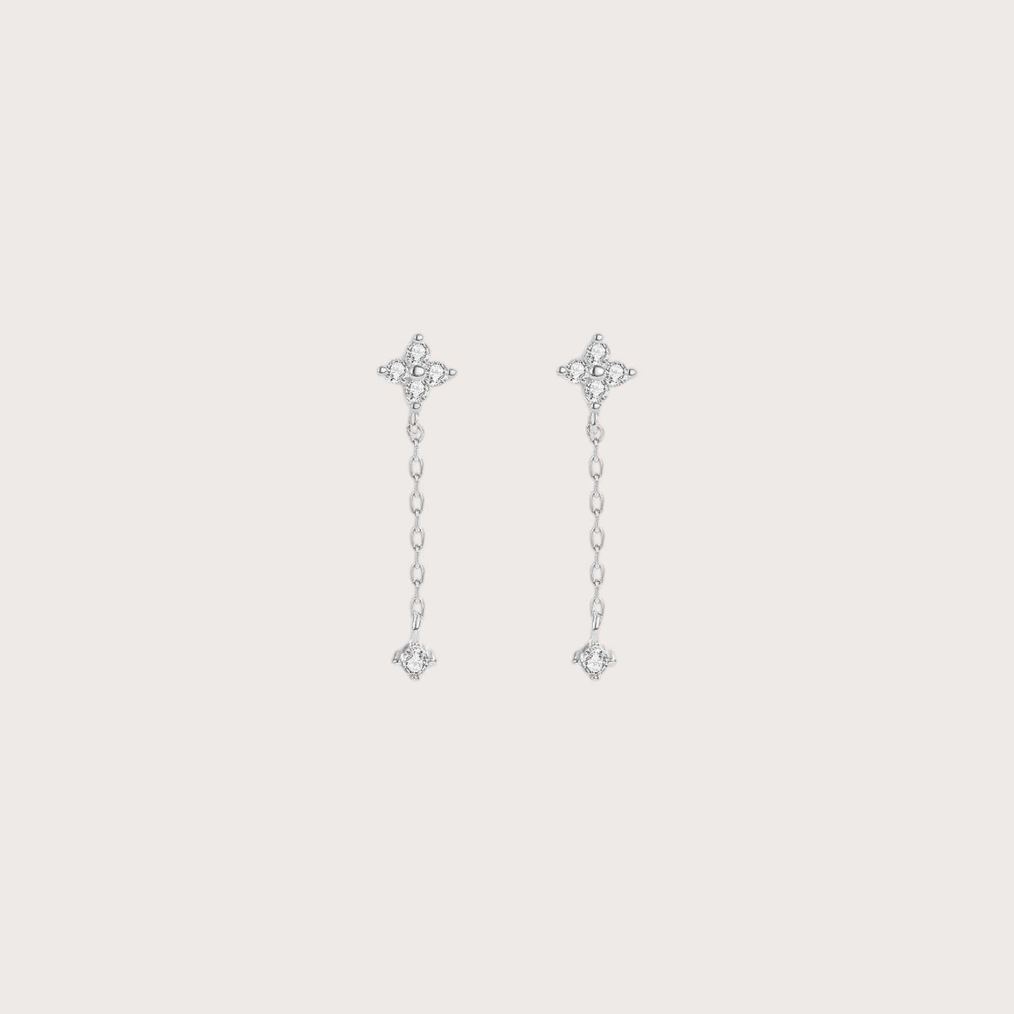 Dangling Clover Earrings