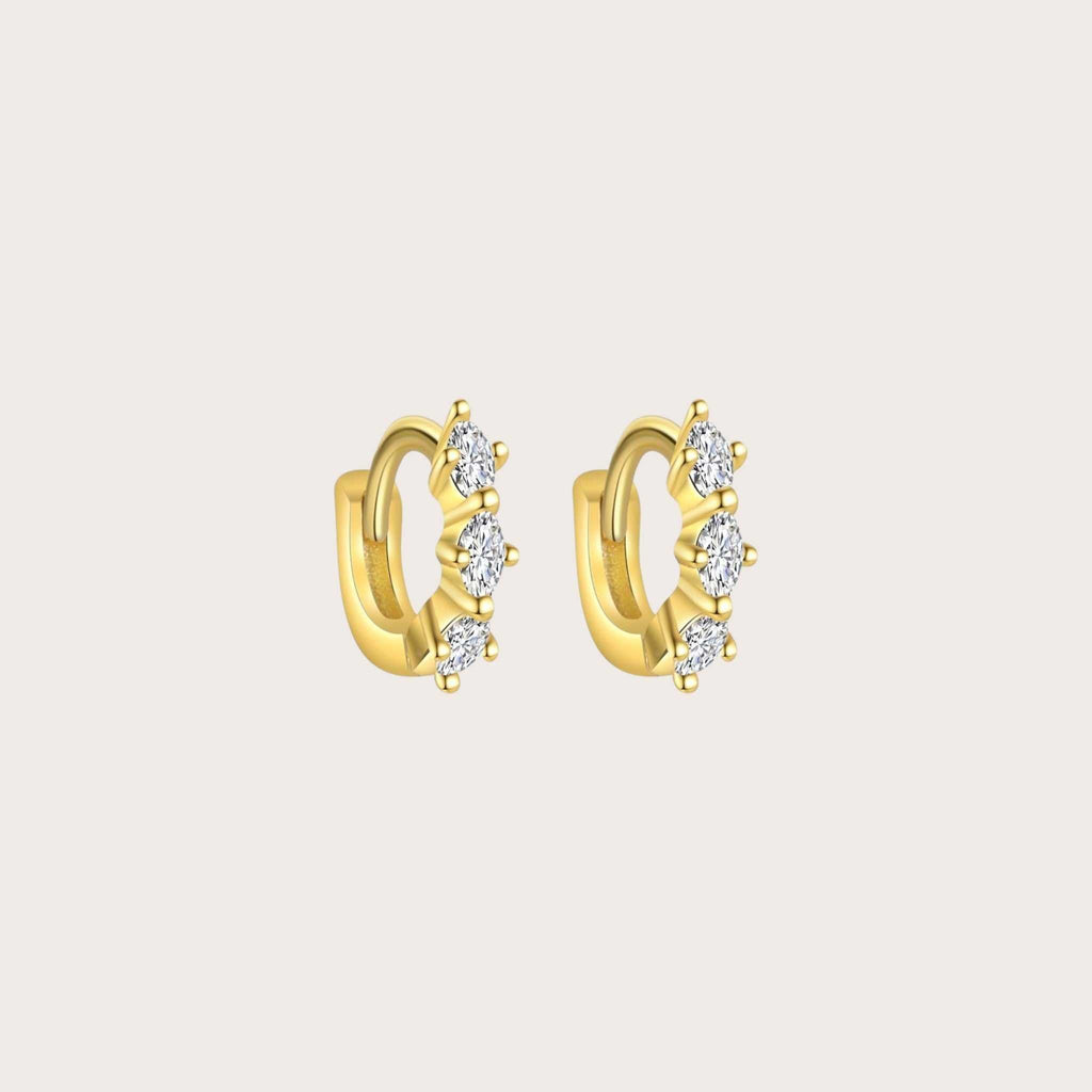 Diamond Oval Cut Hoop Earrings