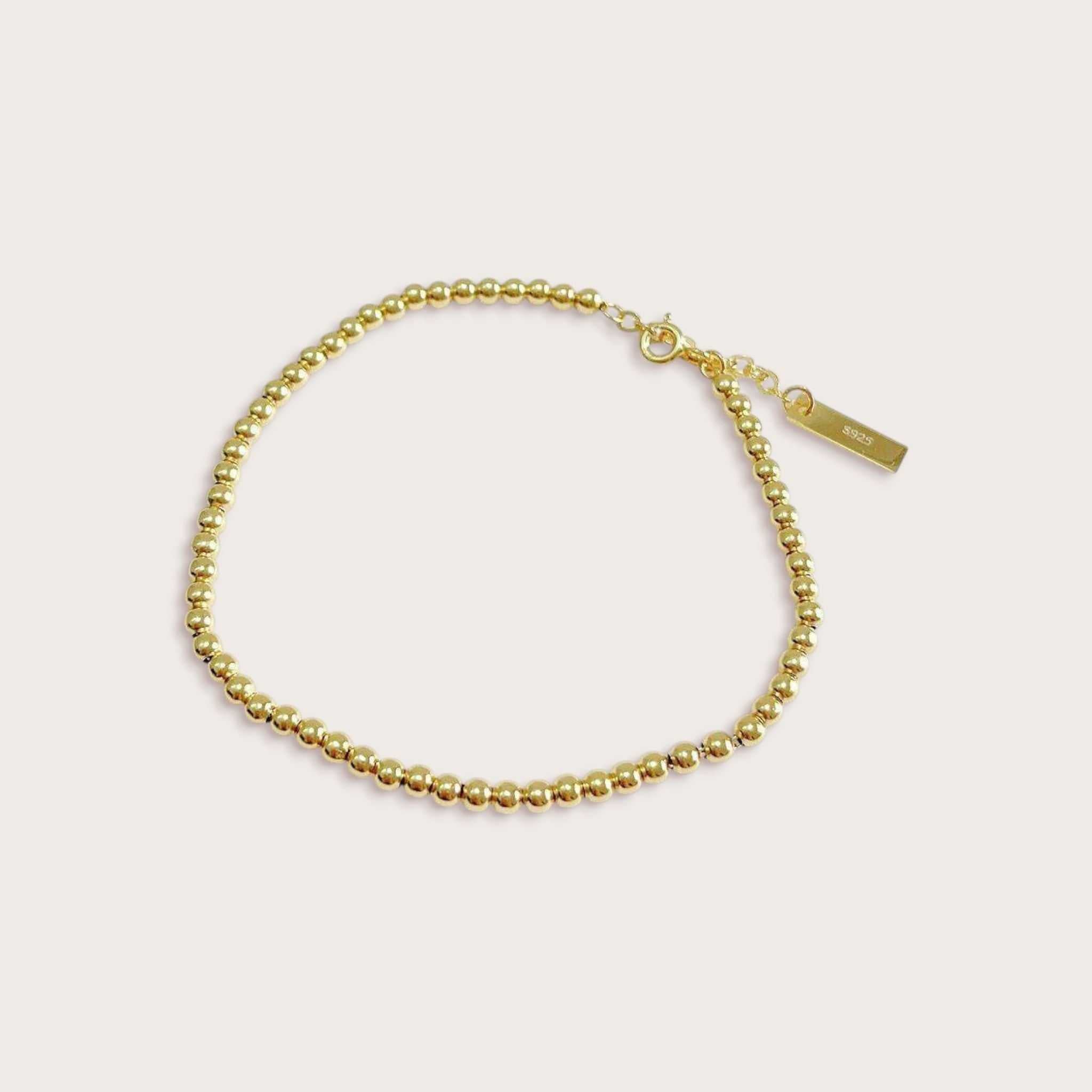 Round Bead Stretch Bracelet