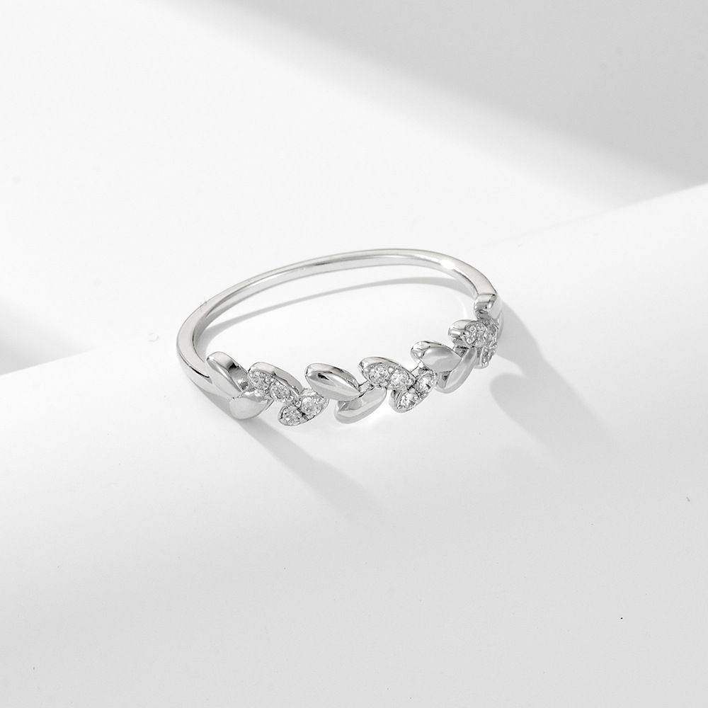 Ear of Wheat Half Eternity Ring - Aventus