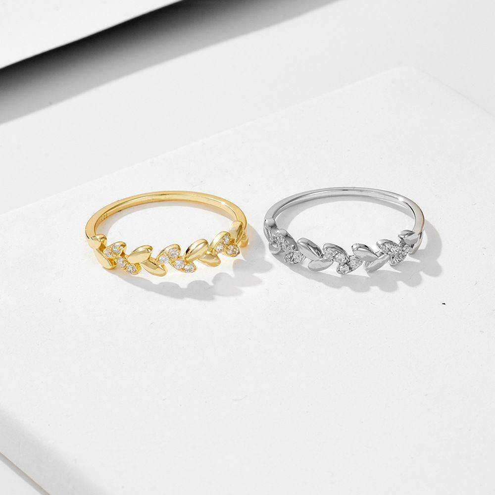 Ear of Wheat Half Eternity Ring - Aventus