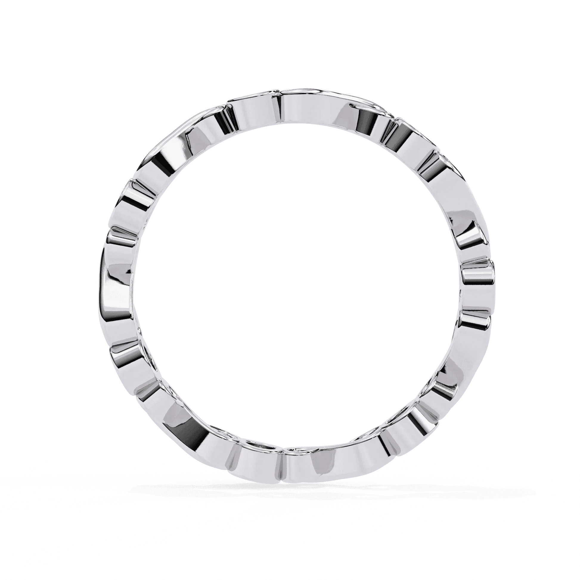 Eternal Winter Moissanite Diamond Wedding Band for Your Forever - Aventus