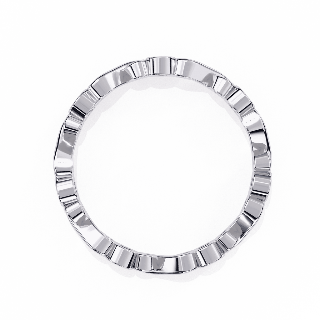 Eternal Winter Moissanite Diamond Wedding Band for Your Forever - Aventus