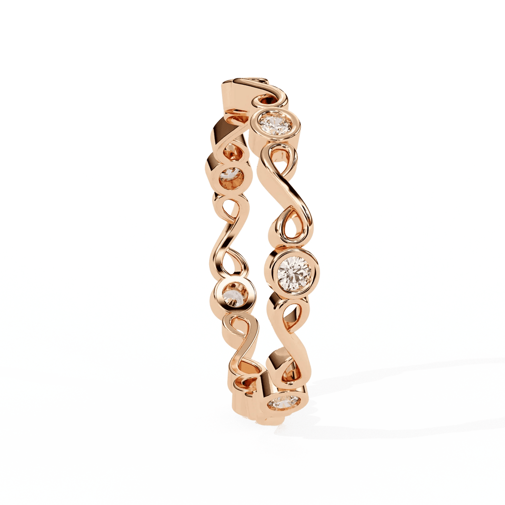 Eternal Winter Moissanite Diamond Wedding Band for Your Forever - Aventus