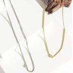 Gemmed Curb Chain Necklace - Aventus