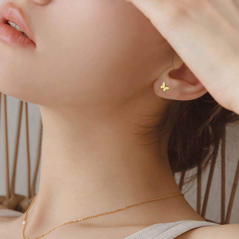 Gold Butterfly Earrings - Aventus