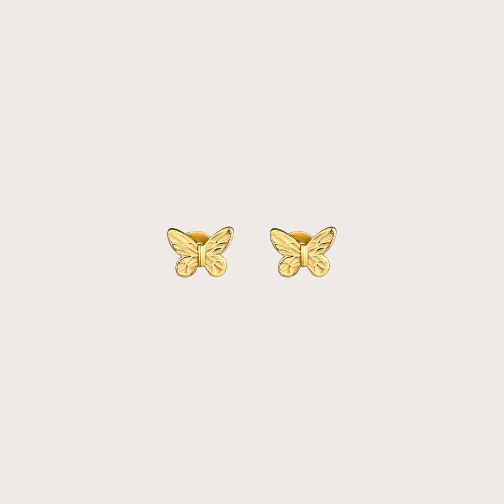Gold Butterfly Earrings