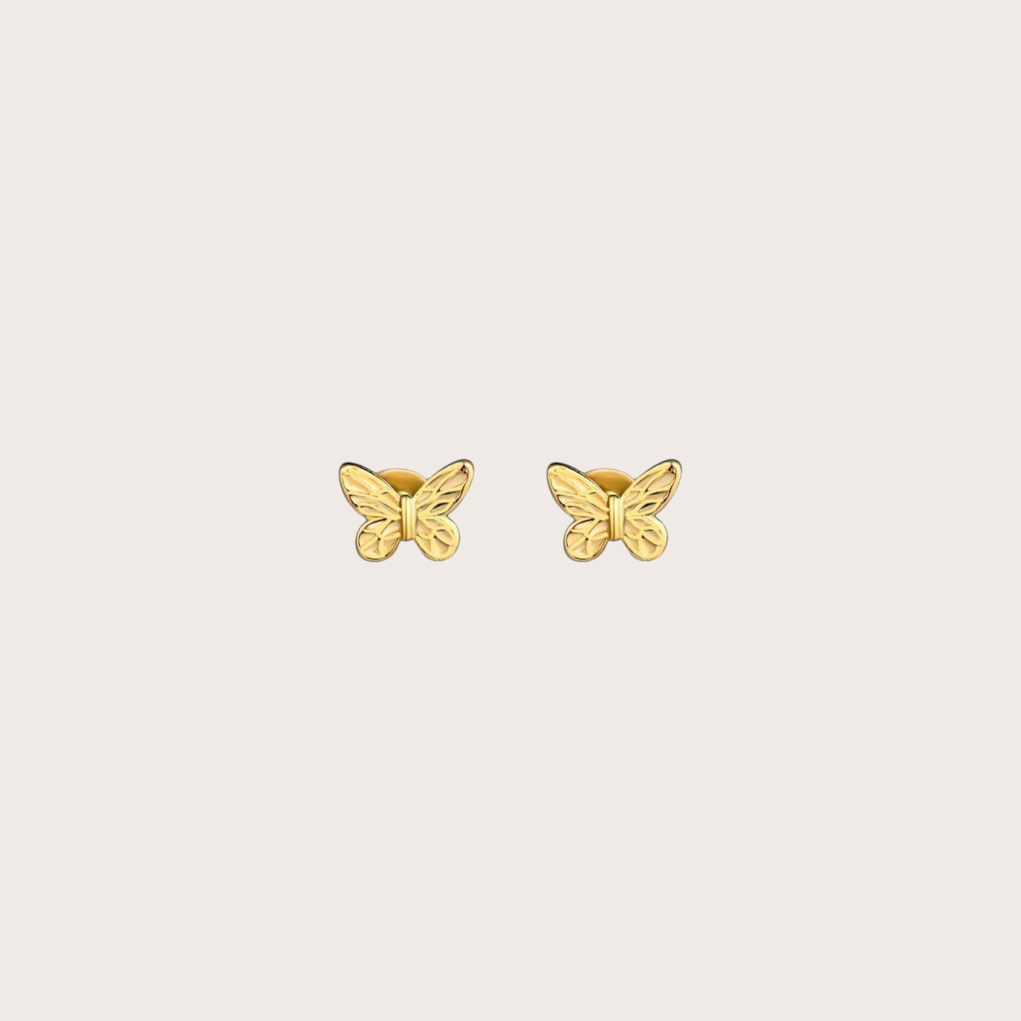 Gold Butterfly Earrings
