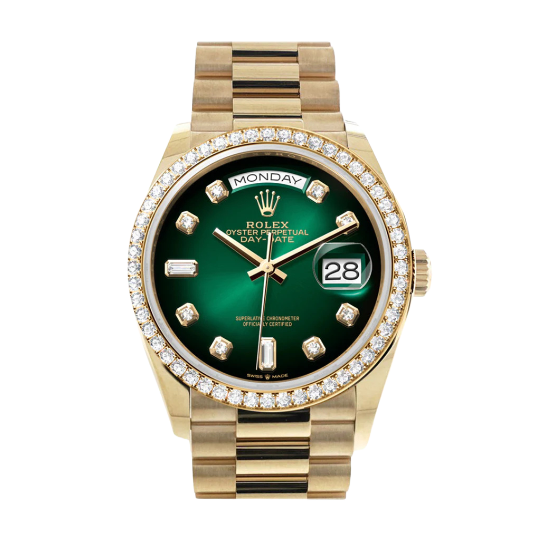 Day Date 41 / 36 Green Obre Dial 128348RBR