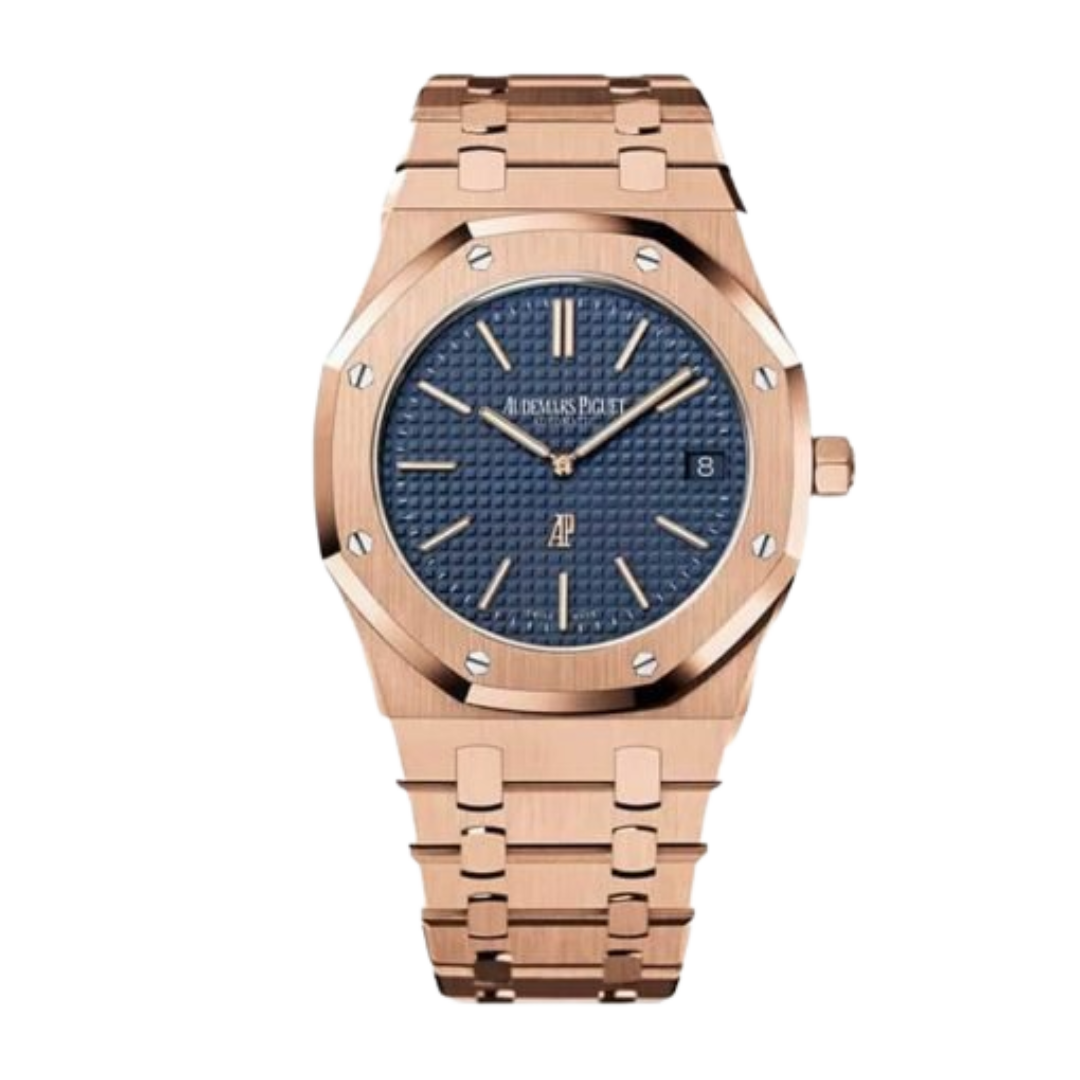 Royal Oak Rose Gold Blue Dial 15400OR.OO.1220OR.03