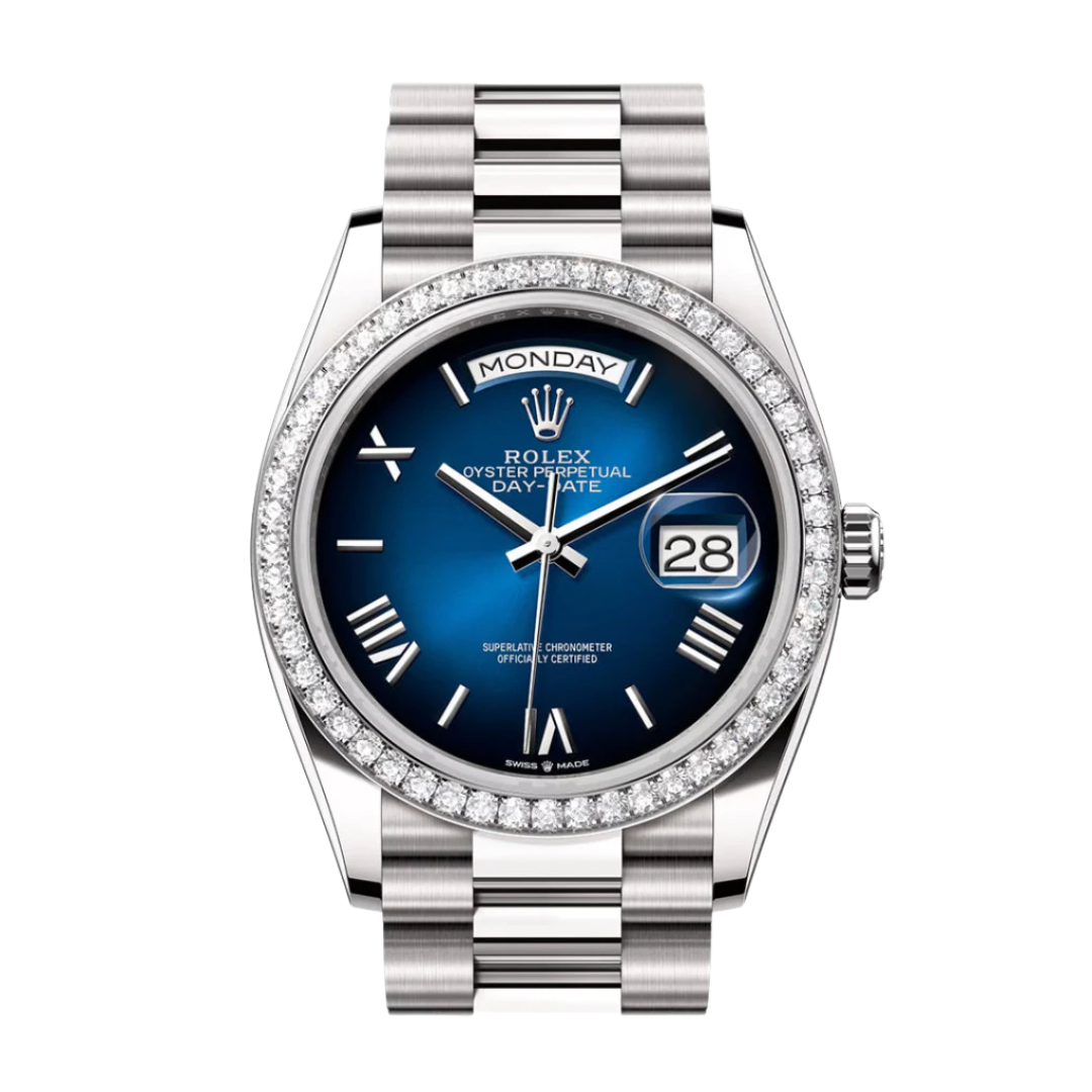 Day Date 41 / 36 Blue Ombre Dial 128349RBR