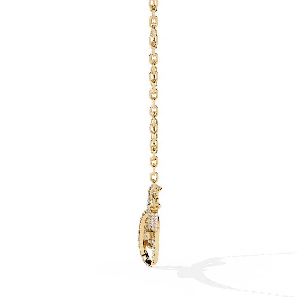 Handcrafted Long Chain Moissanite Diamond Necklace for Women – Bespoke Brilliance - Aventus