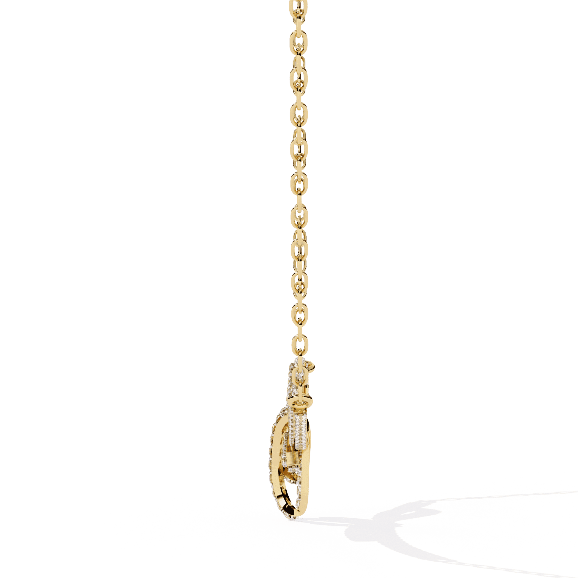 Handcrafted Long Chain Moissanite Diamond Necklace for Women – Bespoke Brilliance - Aventus