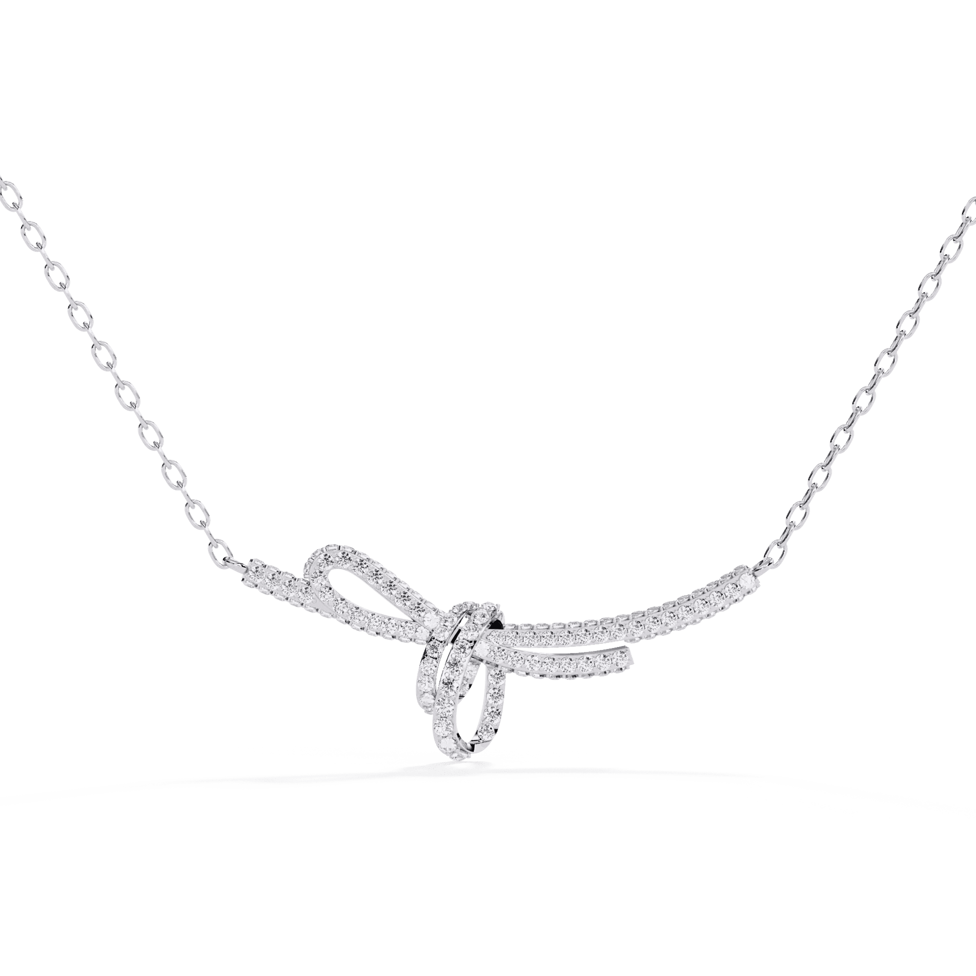 Handcrafted Long Chain Moissanite Diamond Necklace for Women – Bespoke Brilliance - Aventus