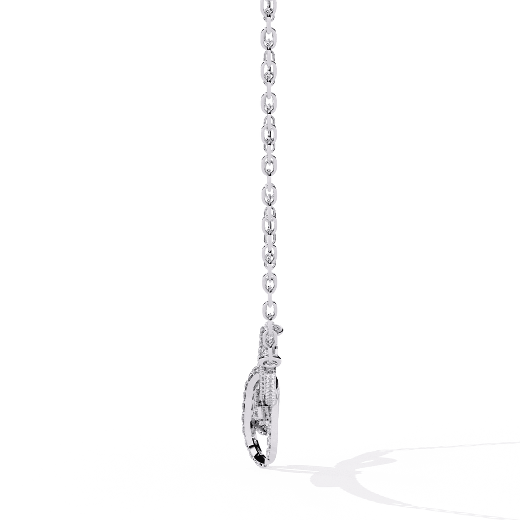 Handcrafted Long Chain Moissanite Diamond Necklace for Women – Bespoke Brilliance - Aventus