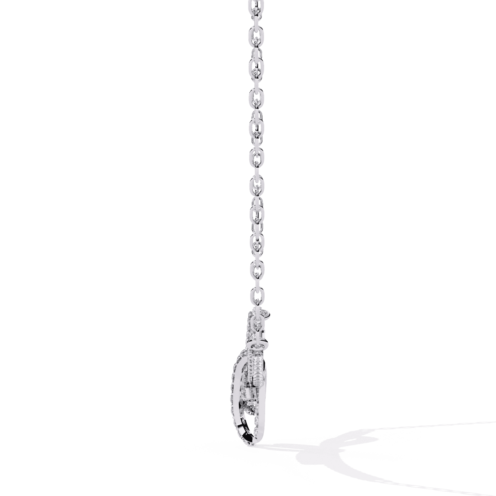 Handcrafted Long Chain Moissanite Diamond Necklace for Women – Bespoke Brilliance - Aventus