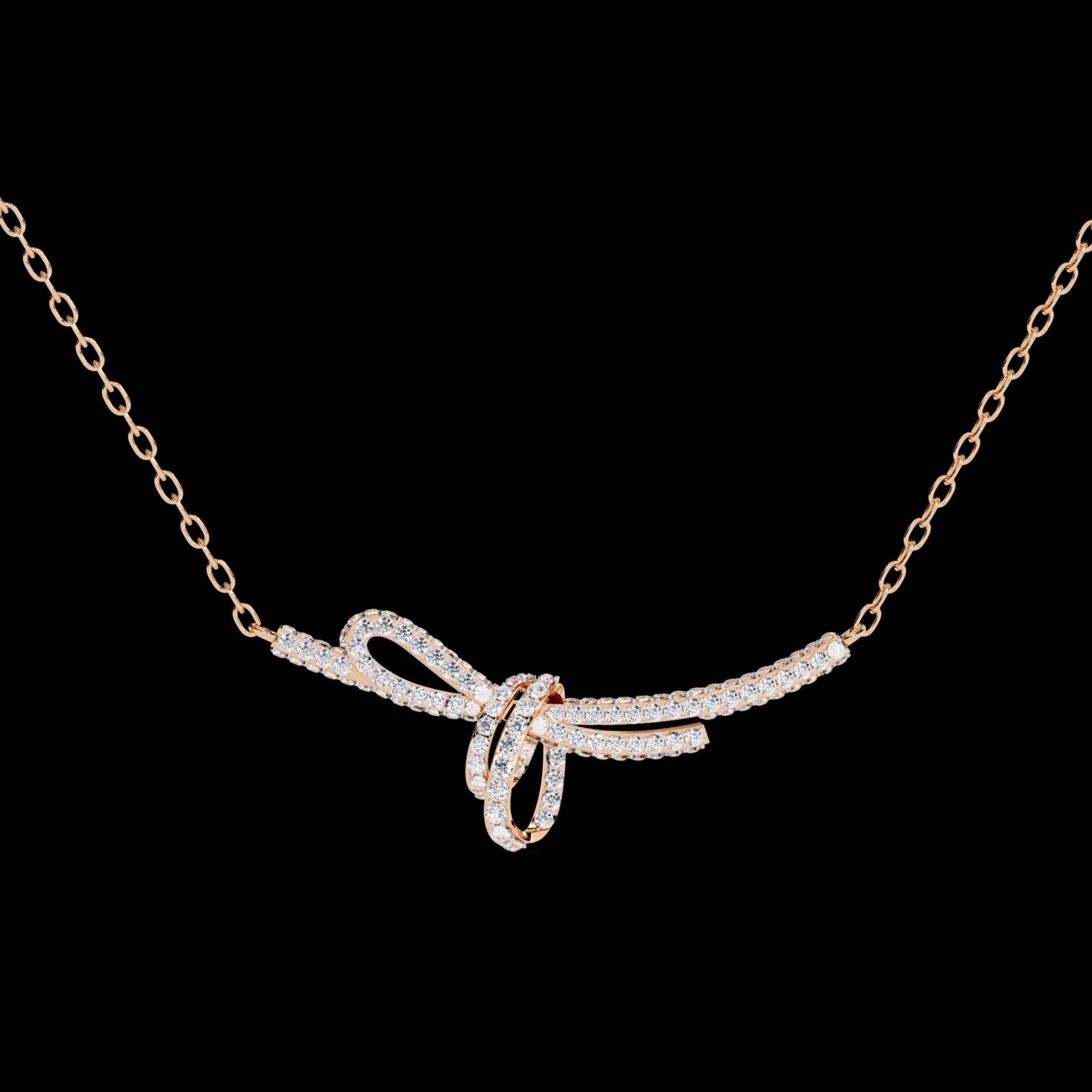 Handcrafted Long Chain Moissanite Diamond Necklace for Women – Bespoke Brilliance - Aventus