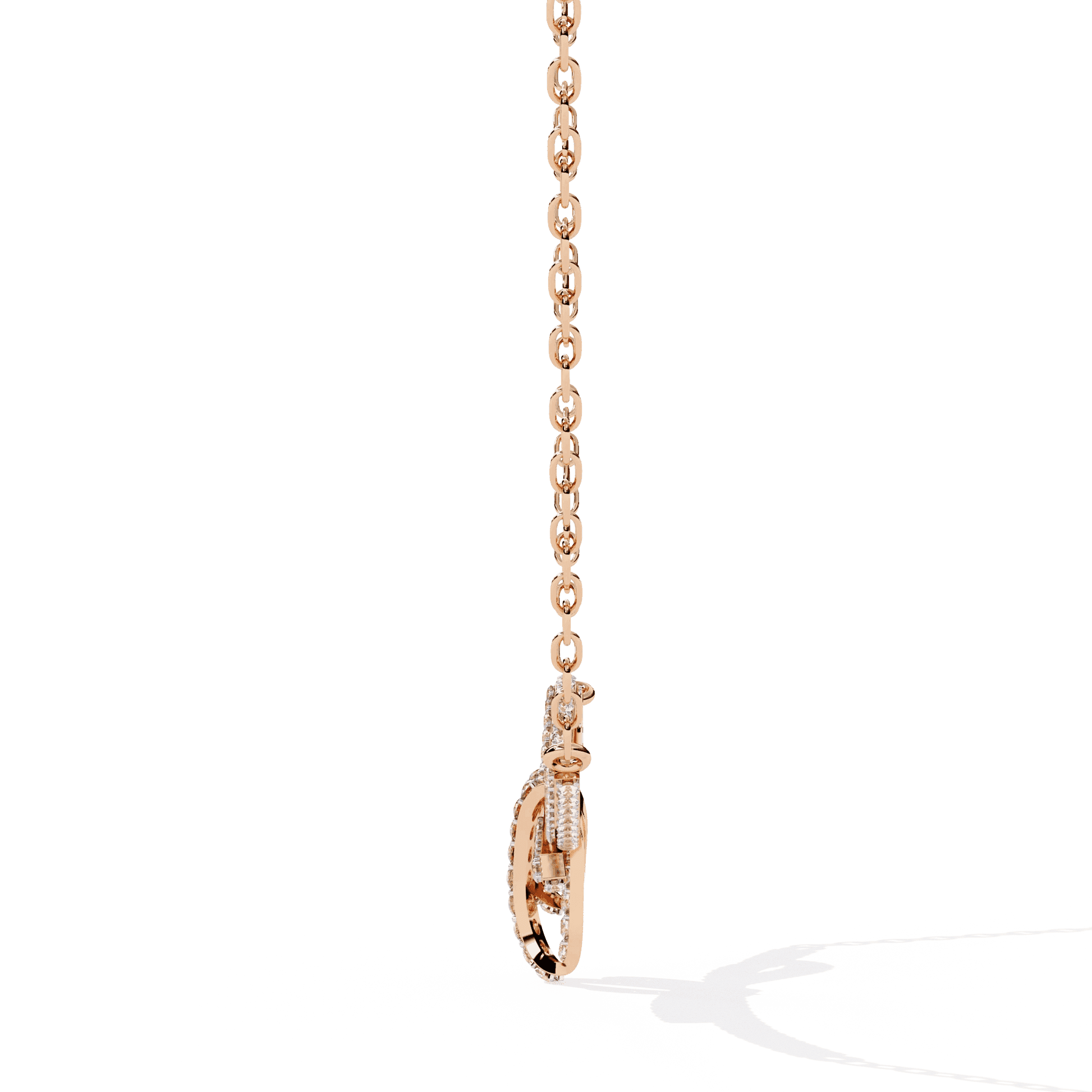 Handcrafted Long Chain Moissanite Diamond Necklace for Women – Bespoke Brilliance - Aventus