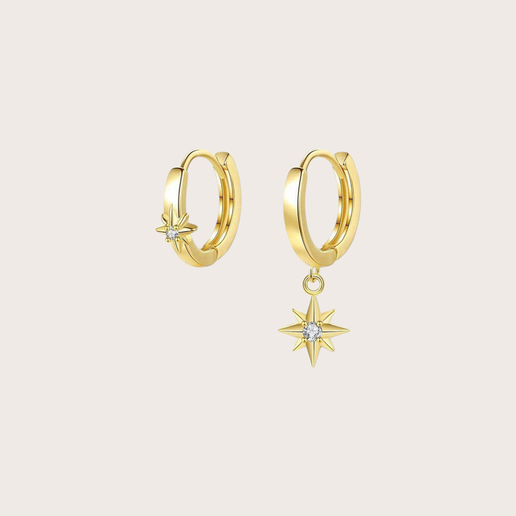 Hexagram Star Hoop Earrings