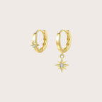 Hexagram Star Hoop Earrings