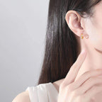 Hexagram Star Hoop Earrings - Aventus