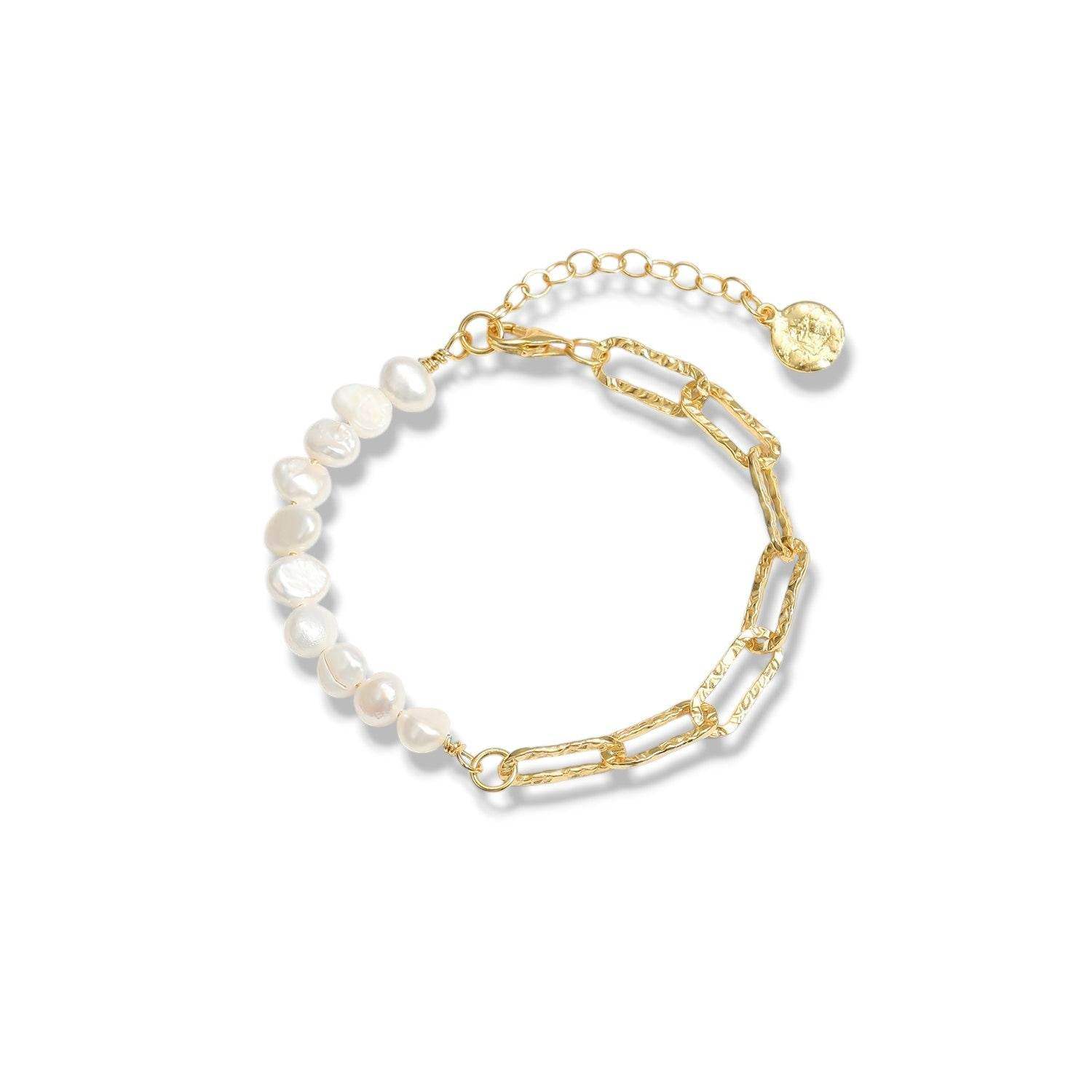 Natural Pearl Chain Bracelet - Aventus
