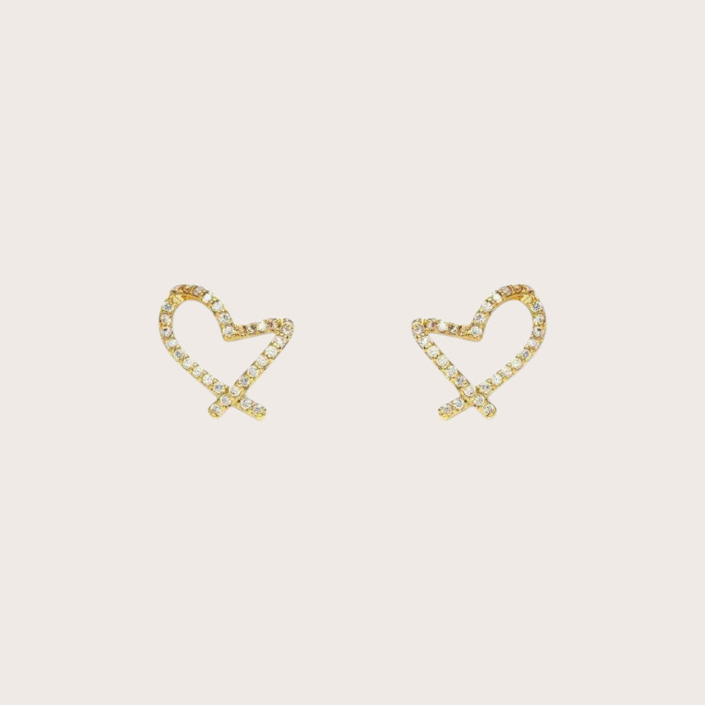 Hollow Heart Earrings