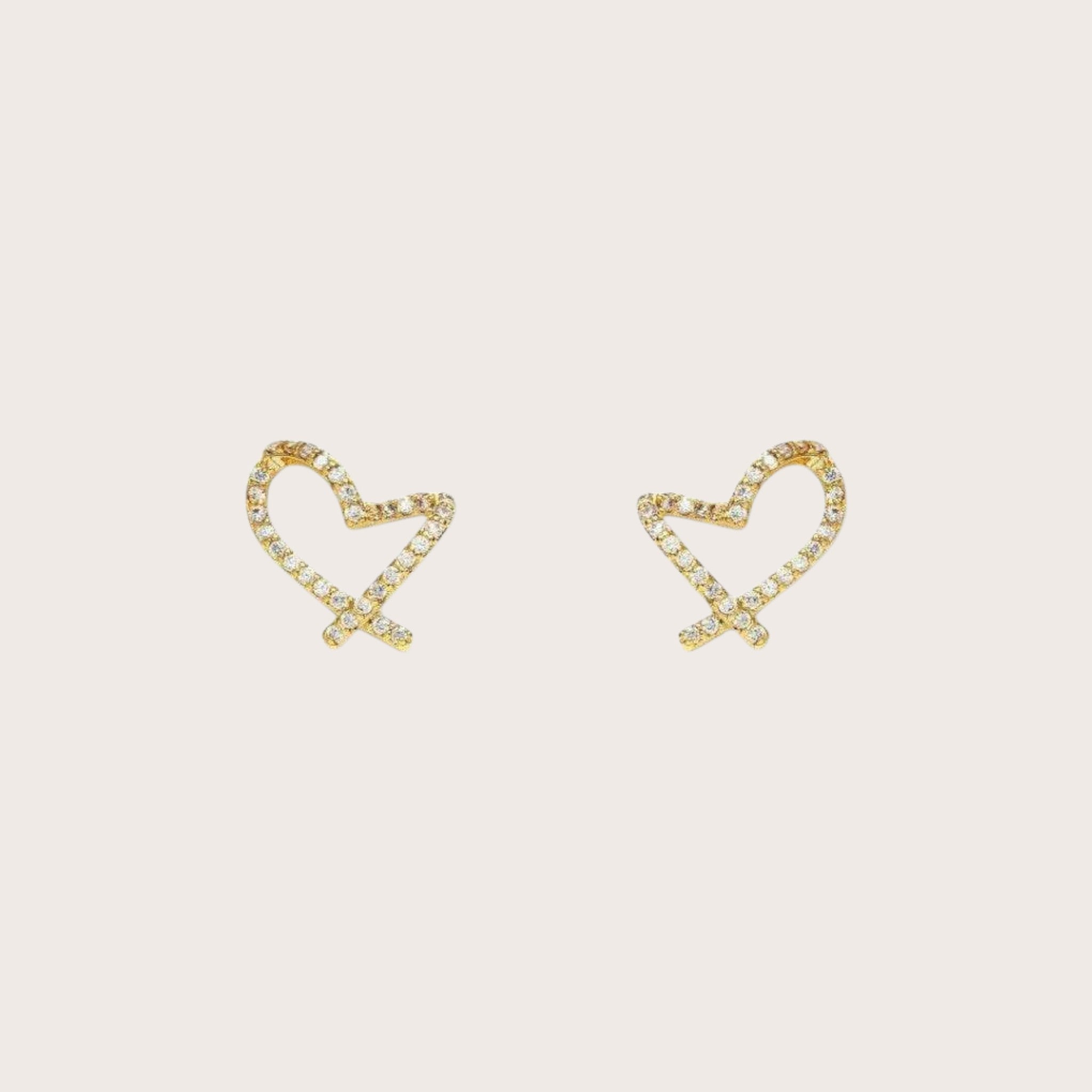Hollow Heart Earrings