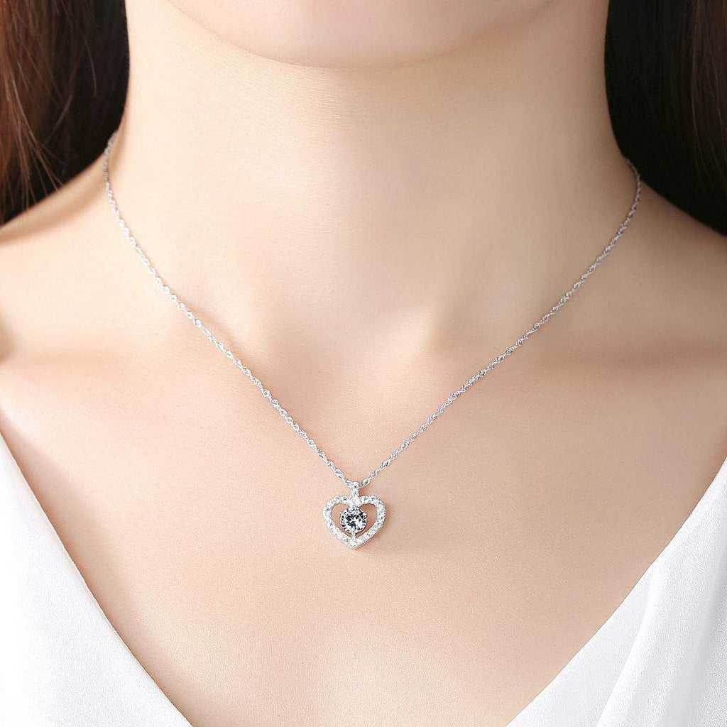Hollow Heart Necklace - Aventus