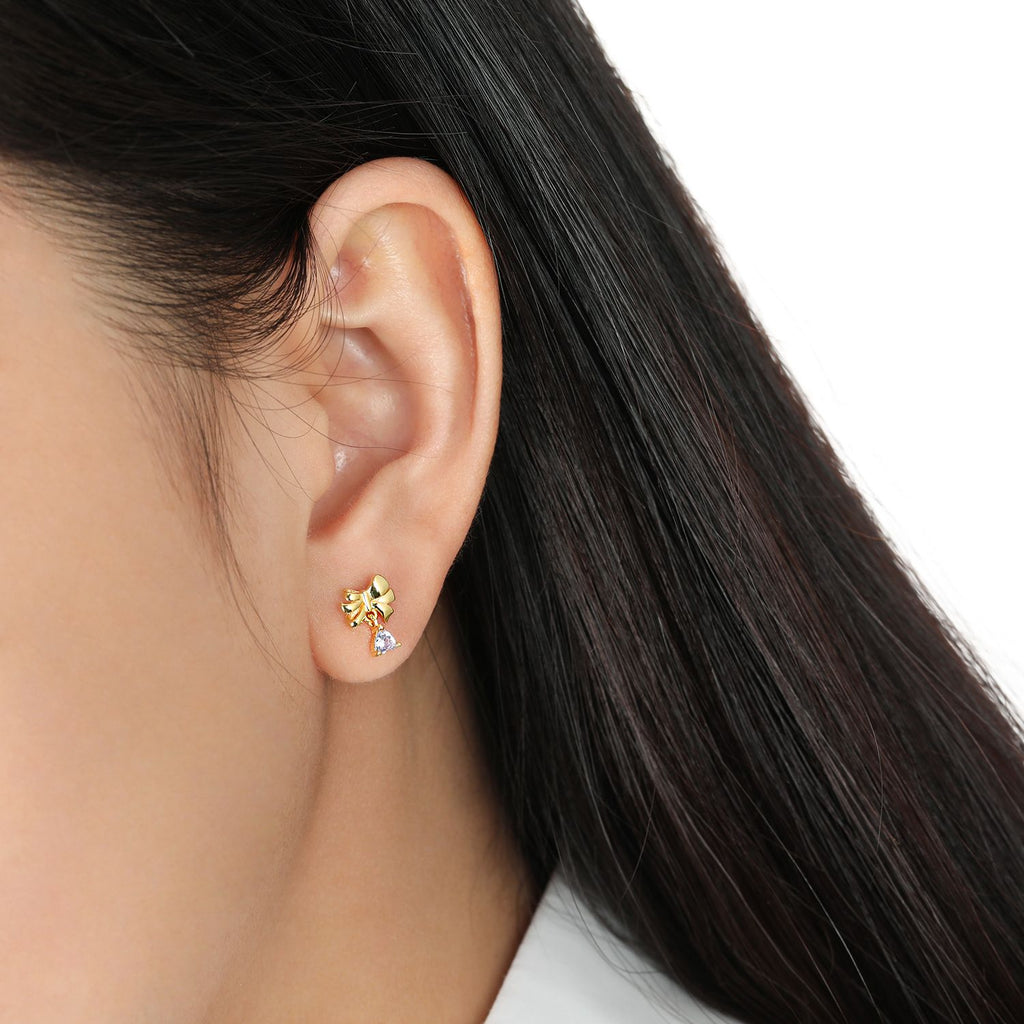 Love Bowtie Stud Earrings