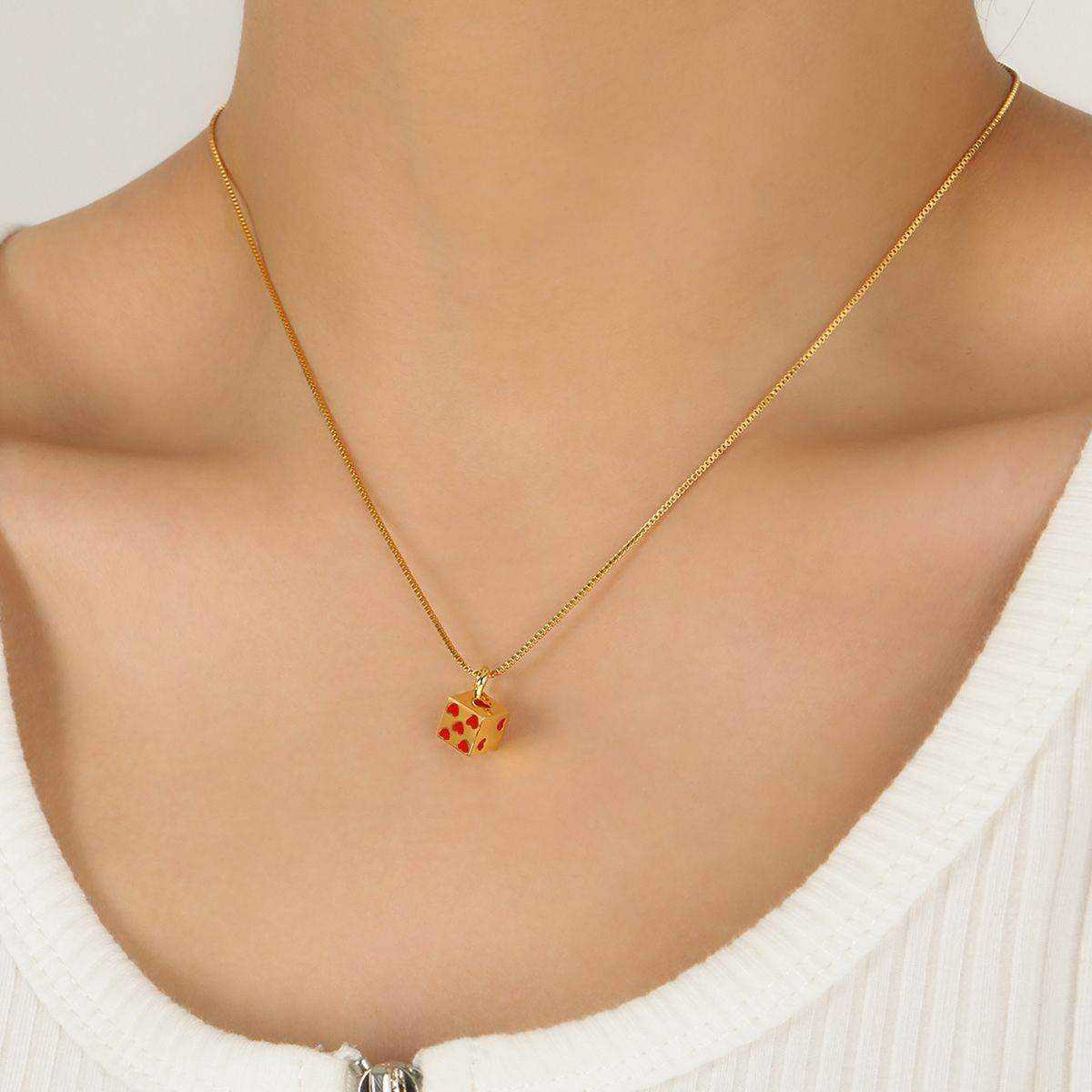 Love Dice Pendant Necklace - Aventus