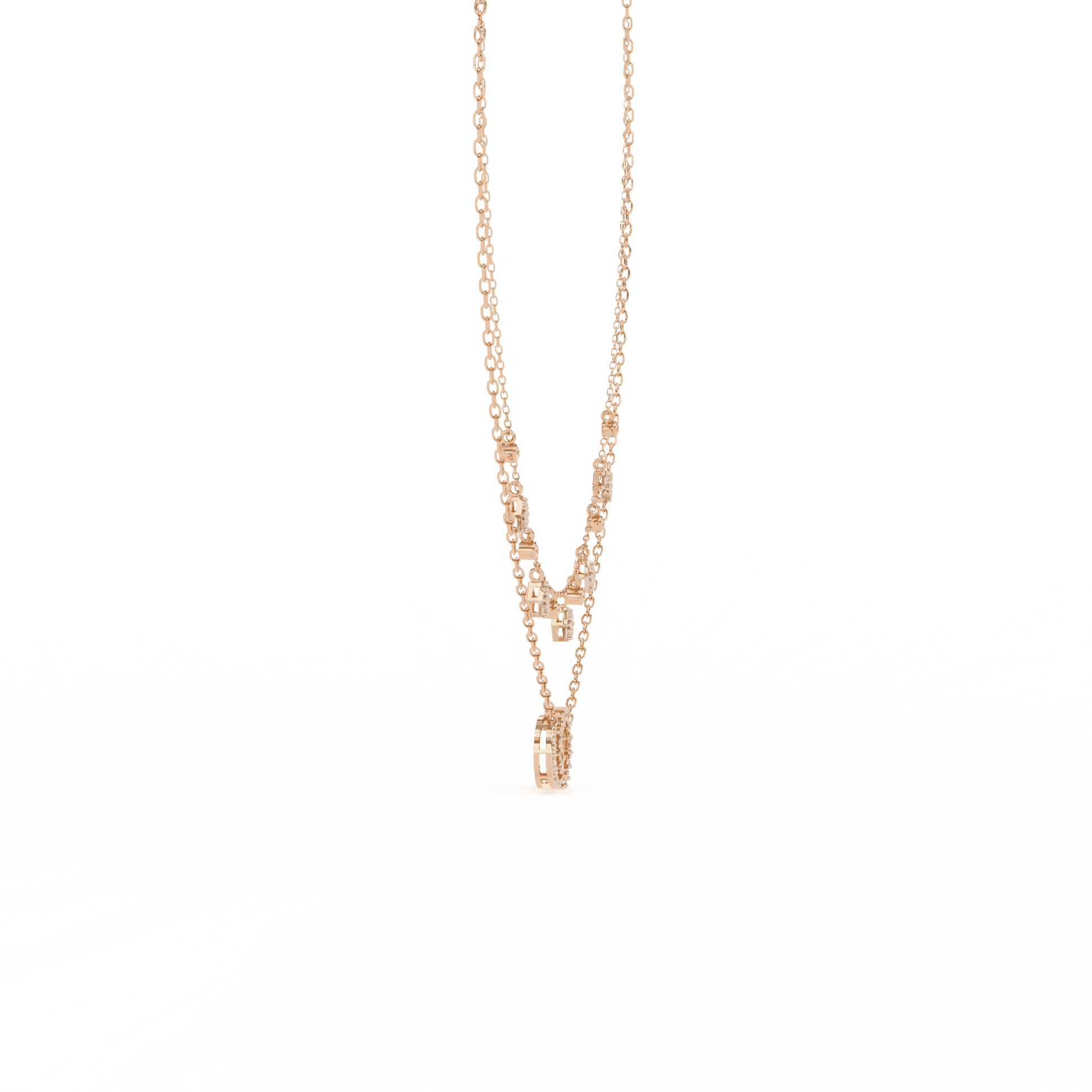 Luxury Handcrafted Moissanite Necklace in Solid Gold & Silver – Adjustable Design - Aventus