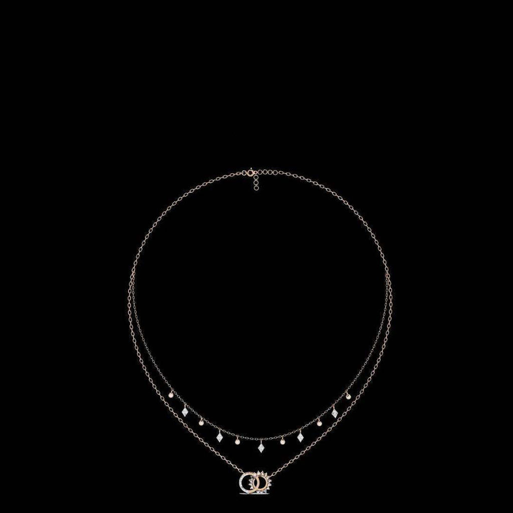 Luxury Handcrafted Moissanite Necklace in Solid Gold & Silver – Adjustable Design - Aventus