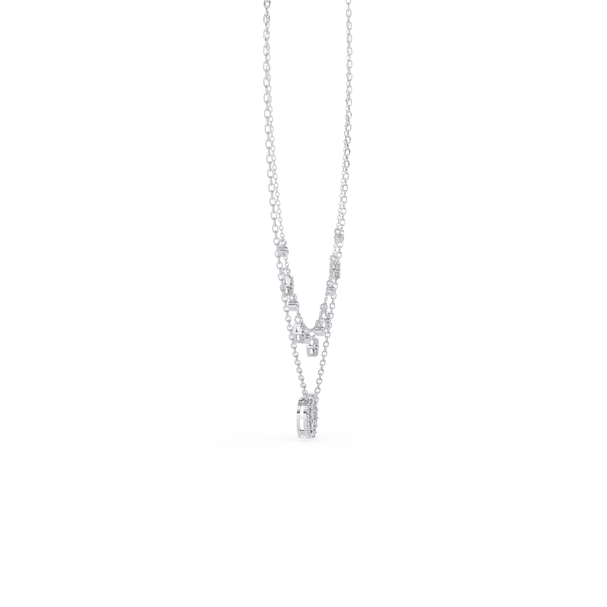 Luxury Handcrafted Moissanite Necklace in Solid Gold & Silver – Adjustable Design - Aventus