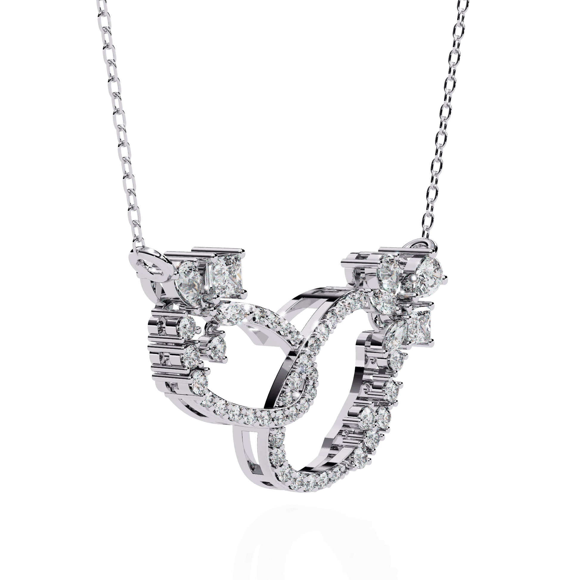 Luxury Moissanite Diamond Necklace – Opulent Aura Custom Fine Jewelry for Women - Aventus