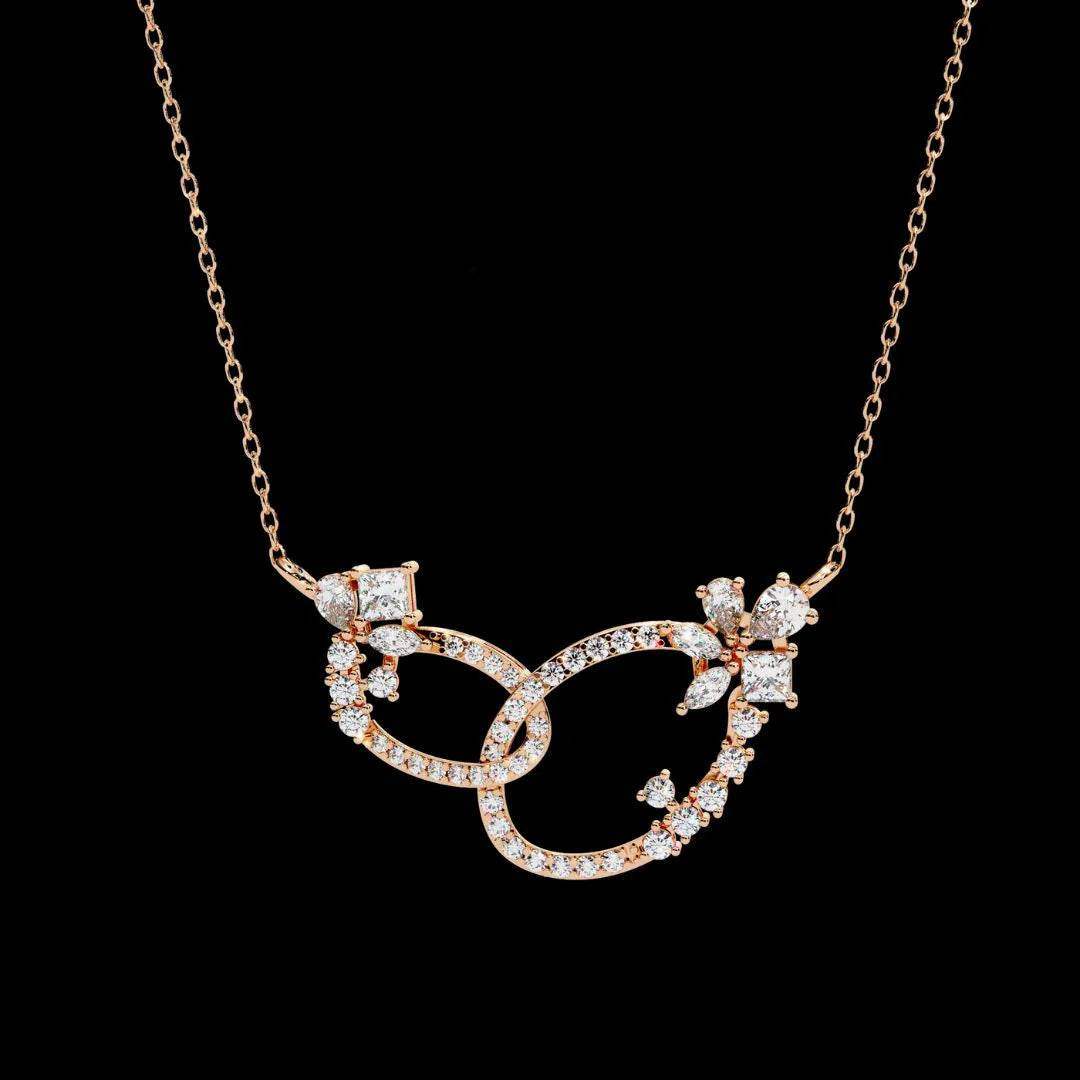 Luxury Moissanite Diamond Necklace – Opulent Aura Custom Fine Jewelry for Women - Aventus
