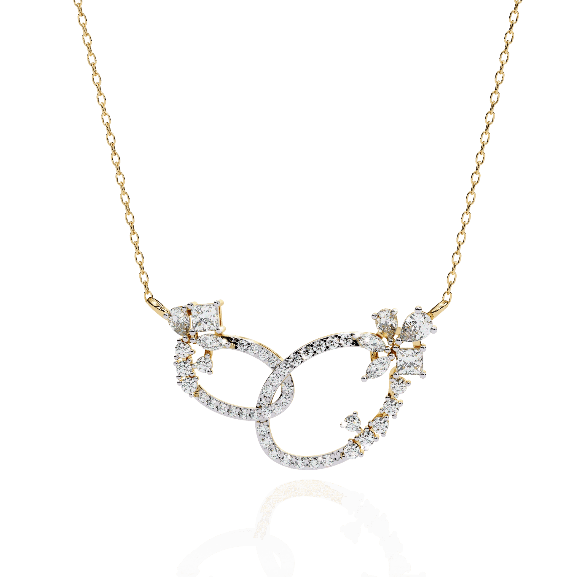 Luxury Moissanite Diamond Necklace – Opulent Aura Custom Fine Jewelry for Women - Aventus