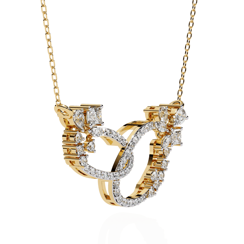 Luxury Moissanite Diamond Necklace – Opulent Aura Custom Fine Jewelry for Women - Aventus