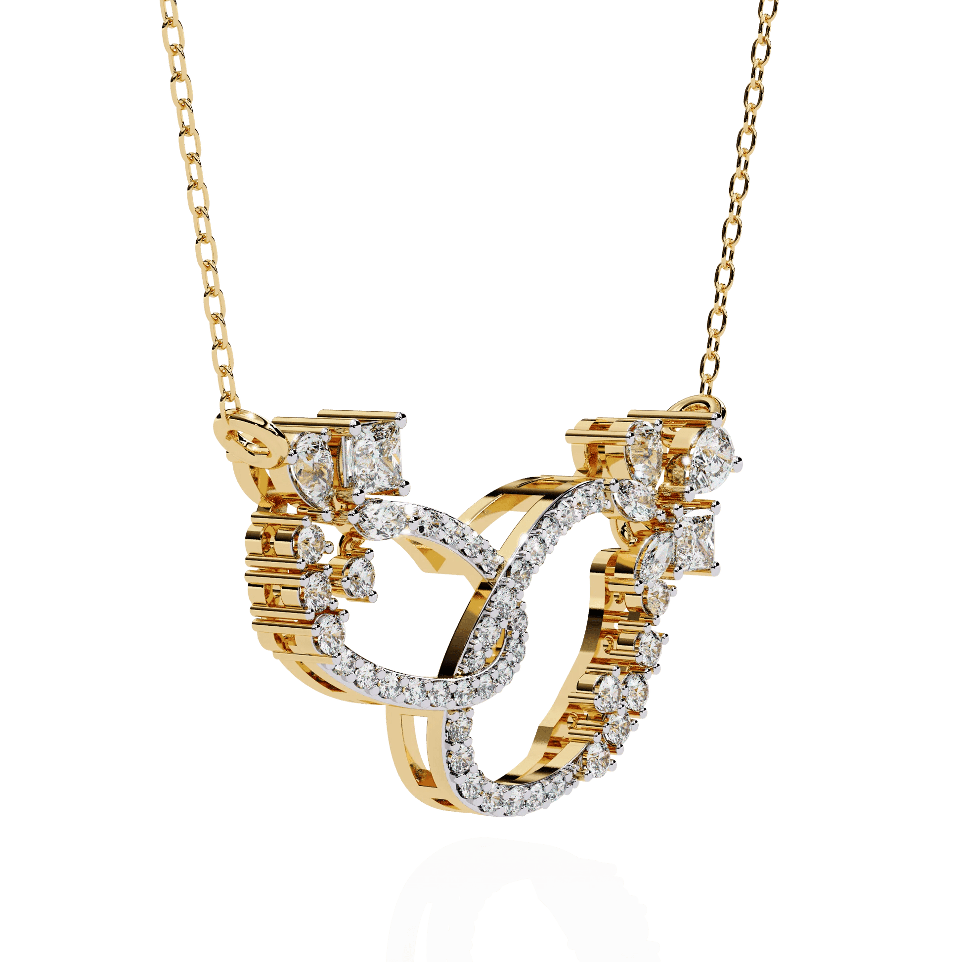 Luxury Moissanite Diamond Necklace – Opulent Aura Custom Fine Jewelry for Women - Aventus